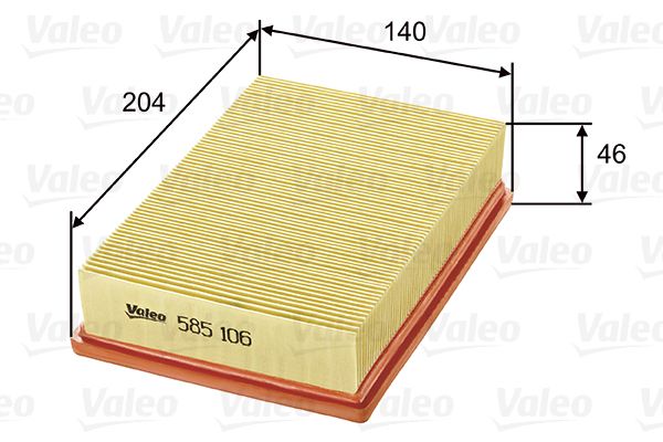 Filtr powietrza VALEO 585106