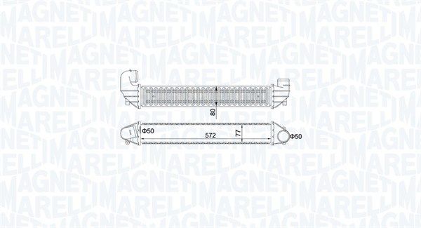 Chłodnica powietrza doładowującego MAGNETI MARELLI 351319205270