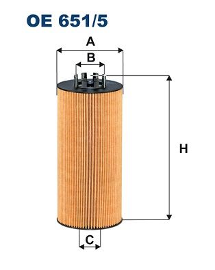 Filtr oleju FILTRON OE 651/5