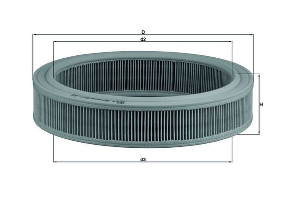Filtr powietrza MAHLE LX202