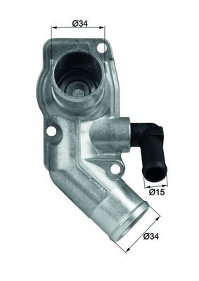 Termostat, płyn chłodzący MAHLE TI4392D