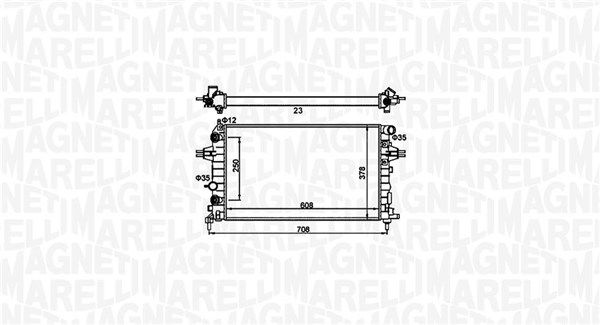 Chłodnica, układ chłodzenia silnika MAGNETI MARELLI 350213161700