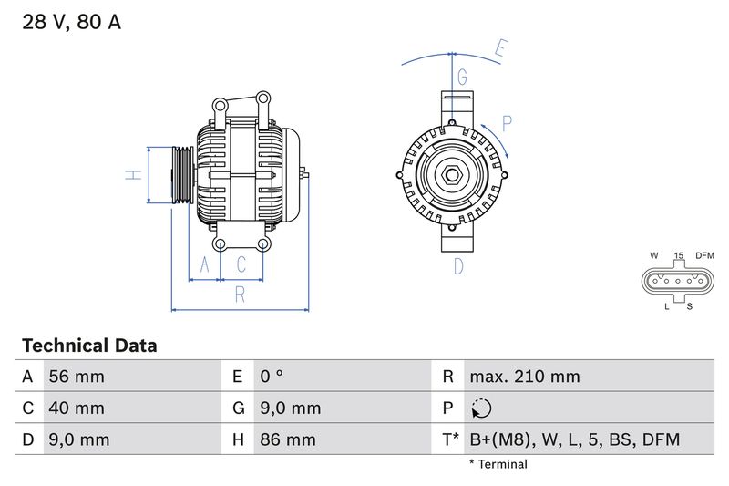 Alternator BOSCH 0 986 049 320