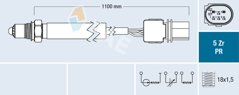 Sonda lambda FAE 75156