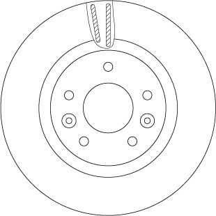 Tarcza hamulcowa TRW DF6786