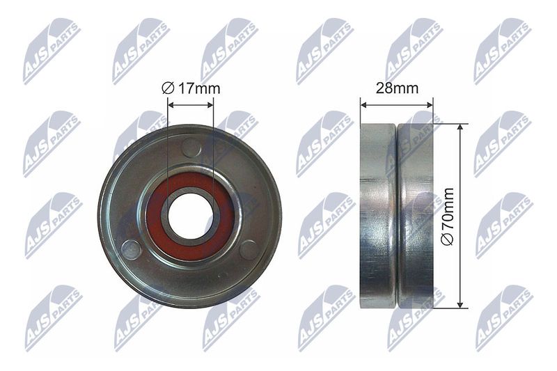 Rolka napinacza, pasek klinowy wielorowkowy NTY RNK-KA-004