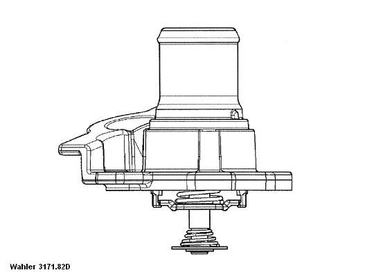 Termostat, płyn chłodzący WAHLER 3171.82D