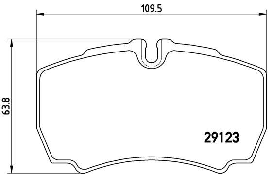 Zestaw klocków hamulcowych, hamulce tarczowe BREMBO P A6 023