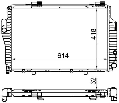Chłodnica, układ chłodzenia silnika MAHLE cr 307 000s