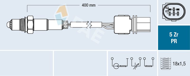 Sonda lambda FAE 75126