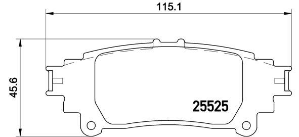 Zestaw klocków hamulcowych, hamulce tarczowe BREMBO P 83 132