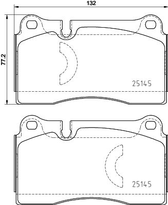 Zestaw klocków hamulcowych, hamulce tarczowe BREMBO P 85 159