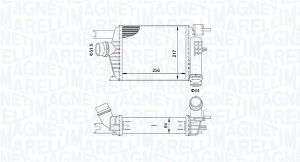 Chłodnica powietrza doładowującego MAGNETI MARELLI 351319205160