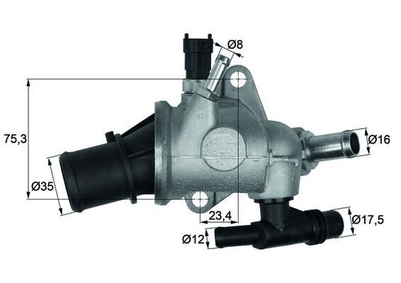 Termostat, płyn chłodzący MAHLE TI14283