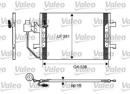 Skraplacz, klimatyzacja VALEO 817504