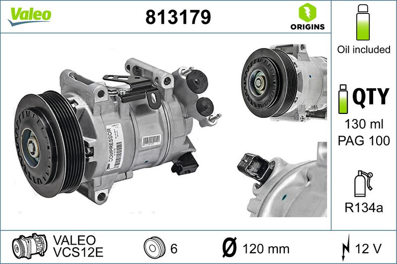 Sprężarka, klimatyzacja VALEO 813179
