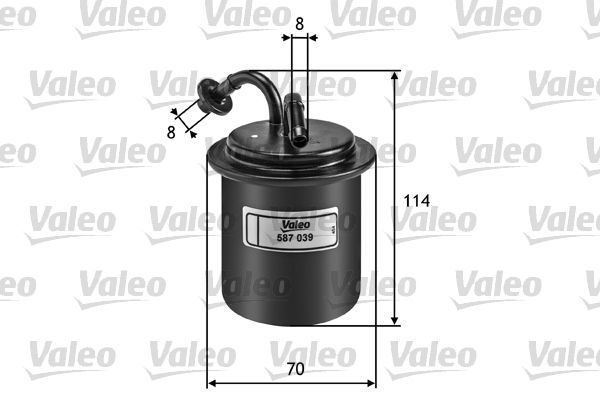 Filtr paliwa VALEO 587039