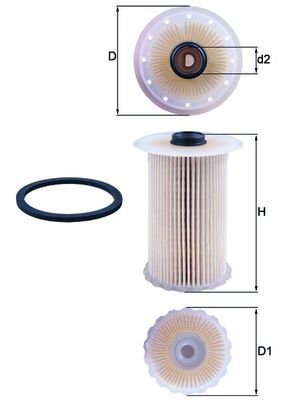 Filtr paliwa MAHLE KX229D