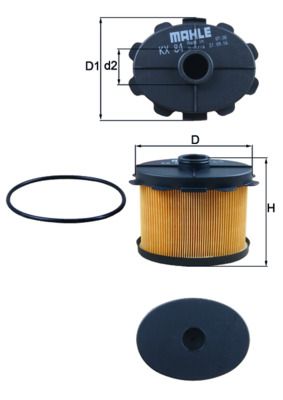 Filtr paliwa KNECHT KX 84D