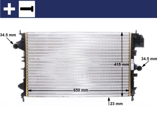 Chłodnica, układ chłodzenia silnika MAHLE CR8000S