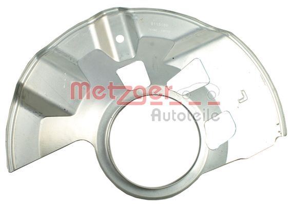 Panel rozbryzgiwujący, tarcza hamulcowa METZGER 6115189
