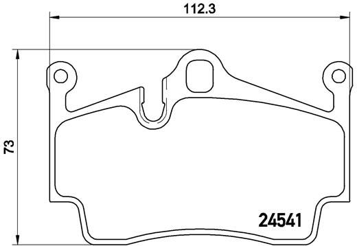 Zestaw klocków hamulcowych, hamulce tarczowe BREMBO p 65 028