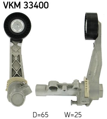 Rolka napinacza, pasek klinowy wielorowkowy SKF VKM 33400