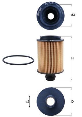 Filtr oleju KNECHT OX 559D