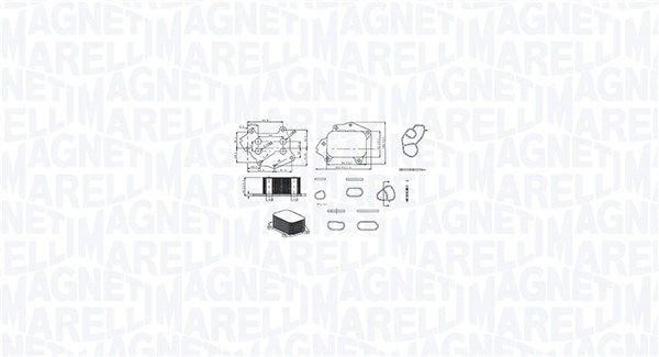 Chłodnica oleju, olej silnikowy MAGNETI MARELLI 350300002700