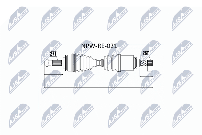 Wał napędowy NTY NPW-RE-021
