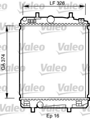 Chłodnica, układ chłodzenia silnika VALEO 735070