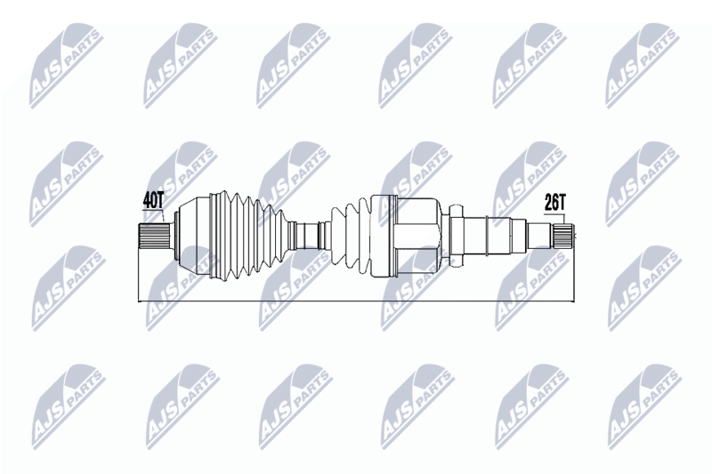 Wał napędowy NTY NPW-FR-049