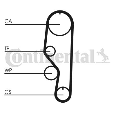 Pasek rozrządu CONTINENTAL CTAM ct557