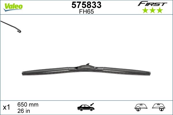 Pióro wycieraczki VALEO 575833