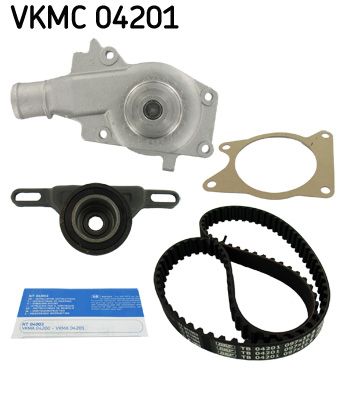Pompa wody + zestaw paska rozrządu SKF VKMC 04201