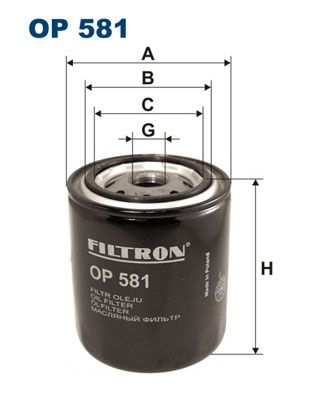 Filtr oleju FILTRON op 581