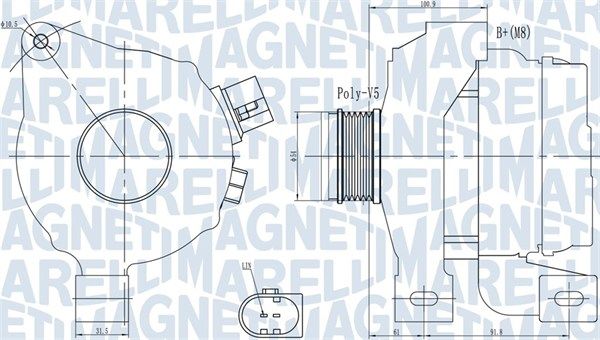 Alternator MAGNETI MARELLI 063732001010