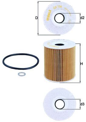 Filtr oleju KNECHT OX 156D