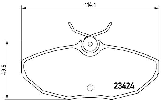 Zestaw klocków hamulcowych, hamulce tarczowe BREMBO P 36 013