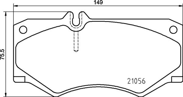 Zestaw klocków hamulcowych, hamulce tarczowe BREMBO P 50 134