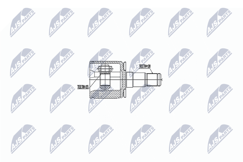 Zestaw przegubu, wał napędowy NTY NPW-MS-047