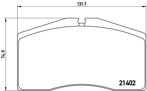 Zestaw klocków hamulcowych, hamulce tarczowe BREMBO P 65 006