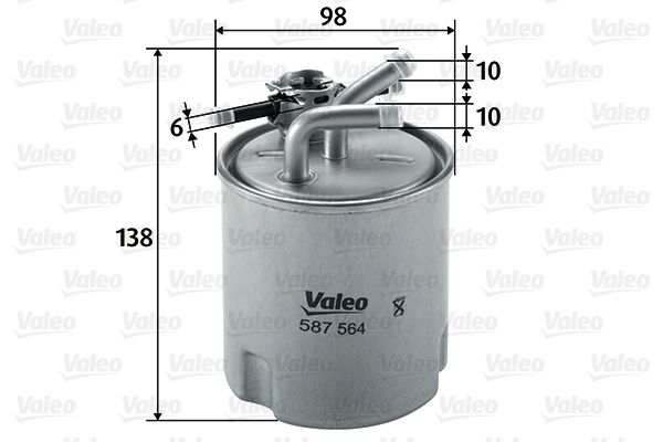 Filtr paliwa VALEO 587564