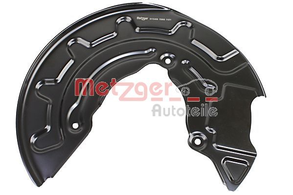 Panel rozbryzgiwujący, tarcza hamulcowa METZGER 6115489