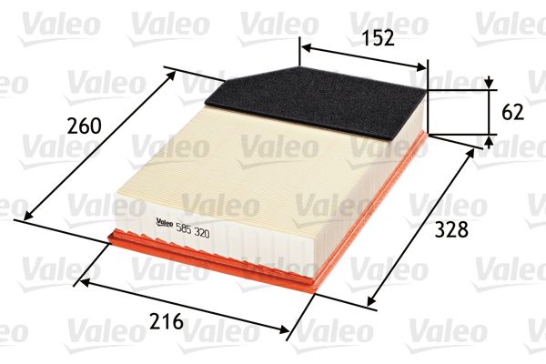 Filtr powietrza VALEO 585320