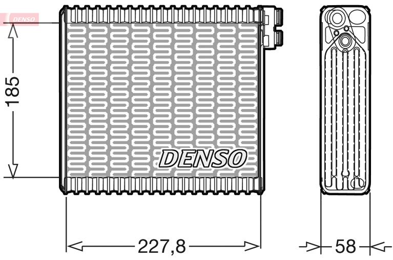 Parownik, instalacja klimatyzacji Denso DEV09011