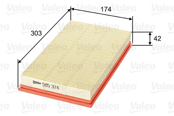 Filtr powietrza VALEO 585374