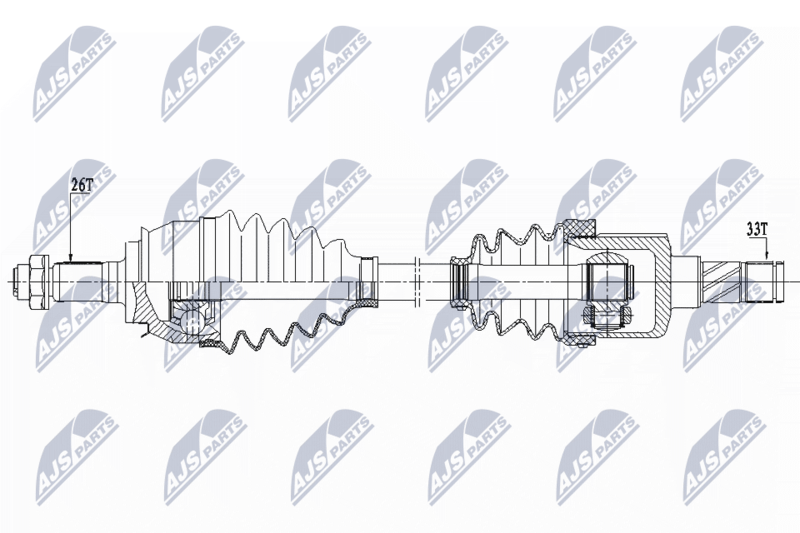 Wał napędowy NTY NPW-BM-155