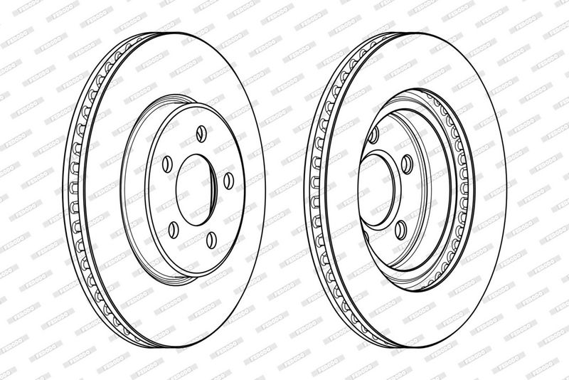 Tarcza hamulcowa FERODO DDF2065C