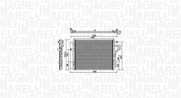 Skraplacz, klimatyzacja MAGNETI MARELLI 350203981000